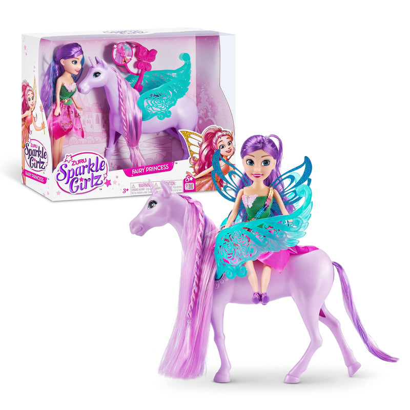 SPARKLE GIRLZ 100413 Fairy Princess with Unicorn Doll Set