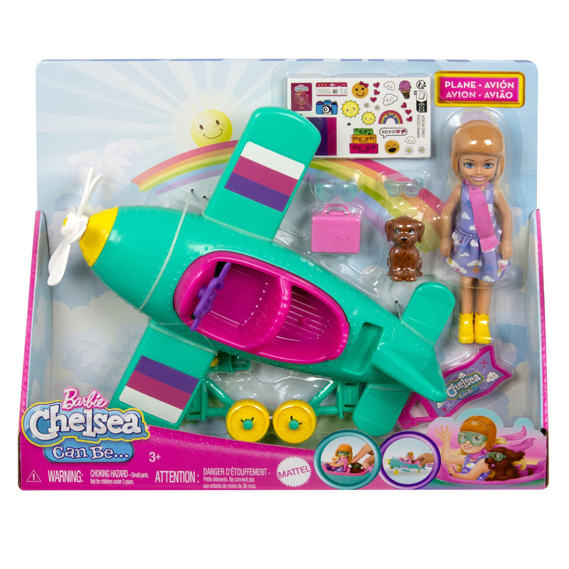 Barbie Chelsea Can Be Doll & Plane Playset With Accessories