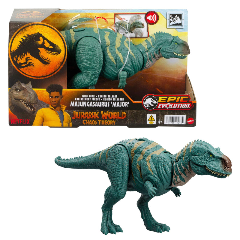 Jurassic World Chaos Theory Wild Roar Majungasaurus Dinosaur Action Figure