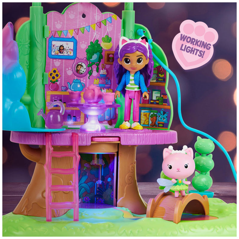 Gabby's Dollhouse Kitty Fairy's Garden Treehouse Playset for Ages 3 and above