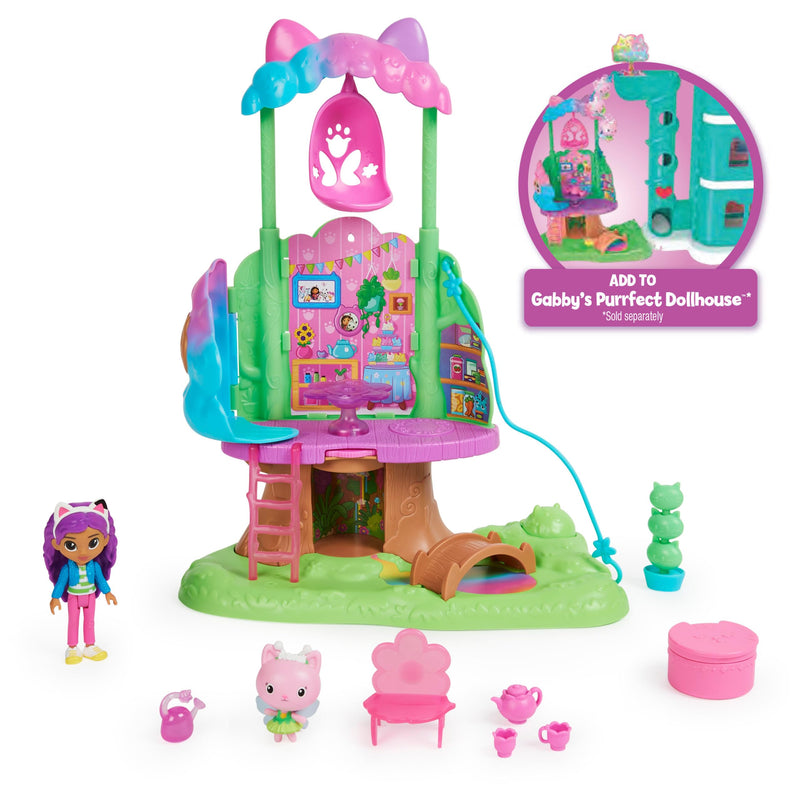 Gabby's Dollhouse Kitty Fairy's Garden Treehouse Playset for Ages 3 and above