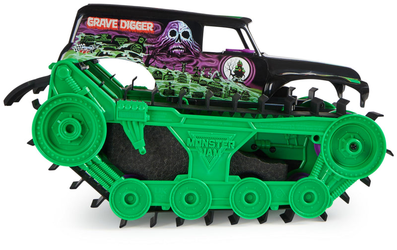 Monster Jam Grave Digger Trax All-Terrain Remote Control Outdoor Vehicle