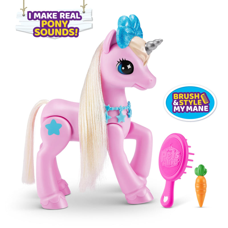 Pets Alive My Magical Unicorn and Stable Interactive Robotic Toy Playset By ZURU