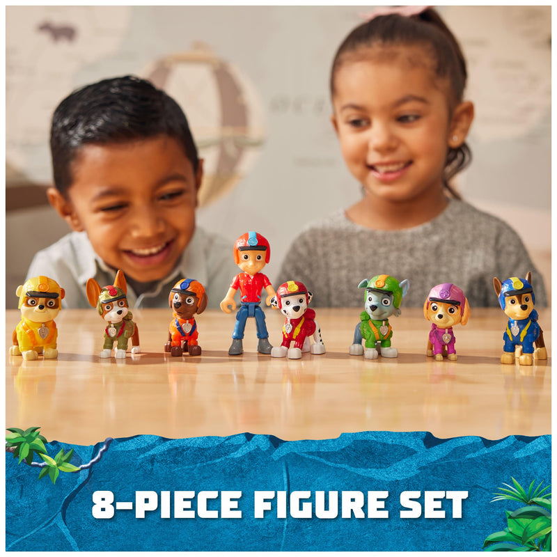 PAW Patrol Jungle Pups Action Figure 8 Pack for Boys and Girls Aged 3 and Up