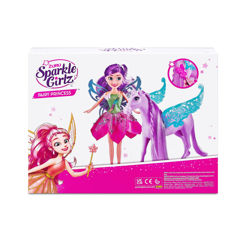 SPARKLE GIRLZ 100413 Fairy Princess with Unicorn Doll Set