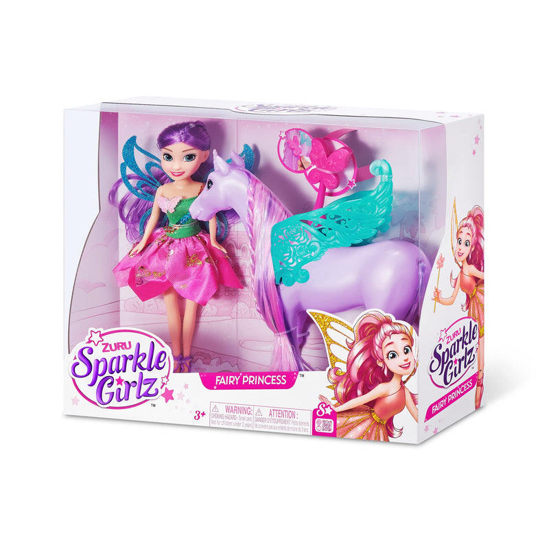 SPARKLE GIRLZ 100413 Fairy Princess with Unicorn Doll Set