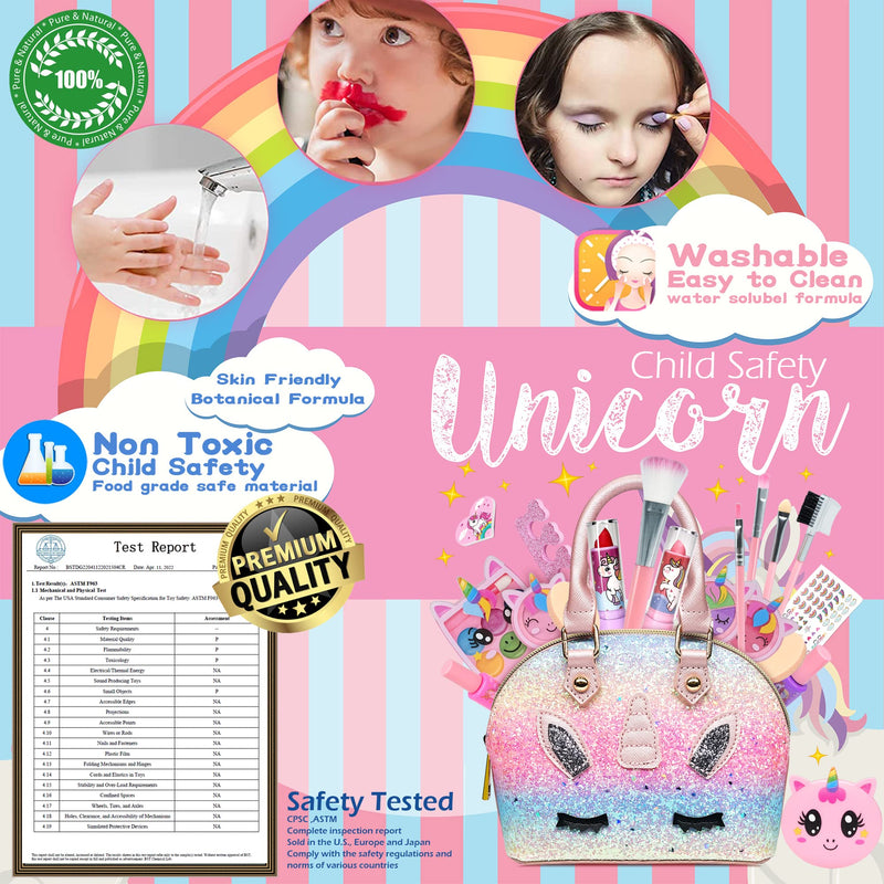 Kids Makeup Sets For Girls - Unicorn Washable Make Up Starter Kit