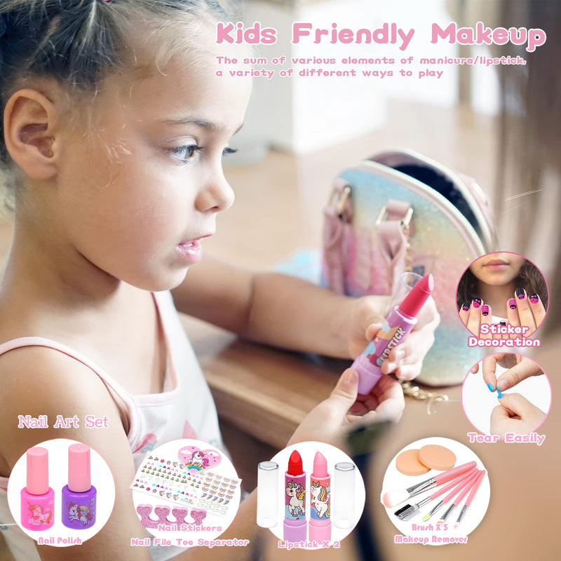 Kids Makeup Sets For Girls - Unicorn Washable Make Up Starter Kit