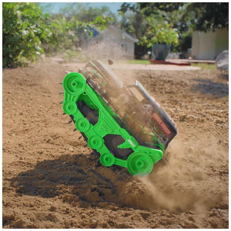 Monster Jam Grave Digger Trax All-Terrain Remote Control Outdoor Vehicle