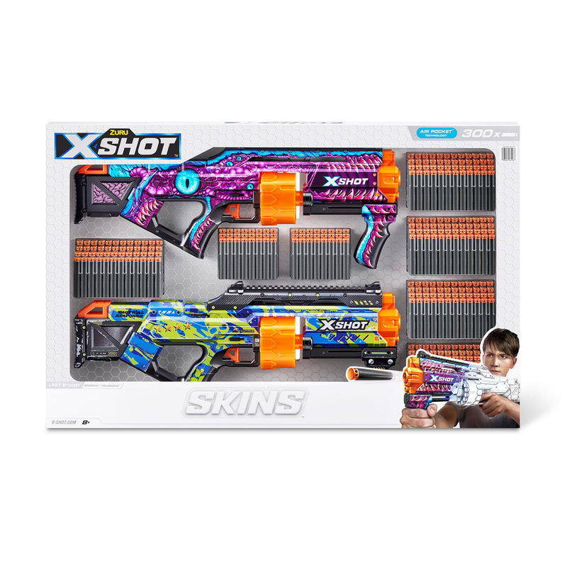 Zuru X Shot Skins Last Stand Dart Blaster 2 Pack (8+ Years)