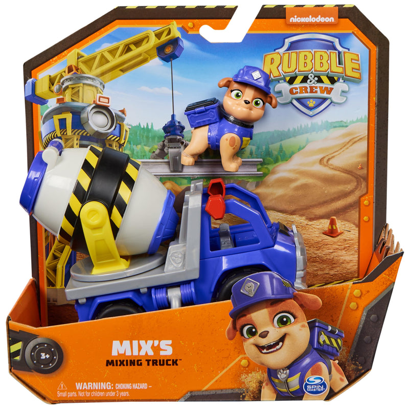 Rubble & Crew Mix's Cement Mixer Truck Set for Ages 3 and Up