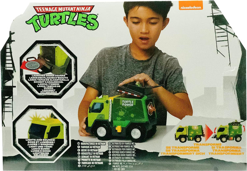 Teenage Mutant Ninja Turtles Mayhem Thrash N' Battle Garbage Truck 