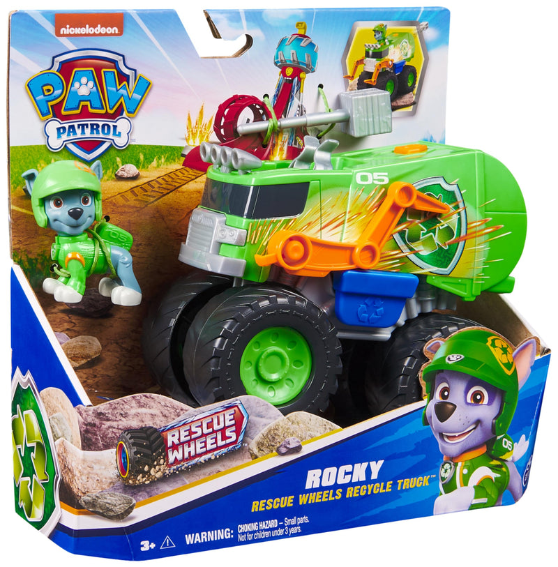 PAW Patrol: Rescue Wheels Rocky's Recycle Truck for Boys & Girls Ages 3+