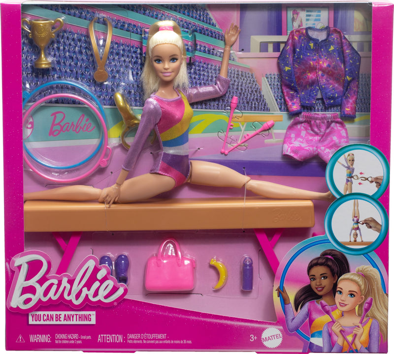 Barbie Gymnastics Doll and Playset With Accessories