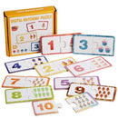 Montessori Number Matching Puzzle – Wooden Educational Learning Toy for Toddlers