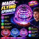 LED Flying Spinner Ball Toy for Kids | Hand Controlled Boomerang Hover Orb