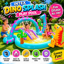 Intex Dinoland Paddling Pool Play Centre with Slide & Sprayer | Kids Inflatable Garden Pool