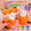 Cute Bunny Carrot Squishy Toy – Pop Up Rabbit Sensory Stress Relief Fidget Toy