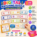 Montessori Number Matching Puzzle – Wooden Educational Learning Toy for Toddlers