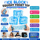 Ice Cube Squishy Fidget Toy (1PC) – Stress Relief Sensory Toy for Kids & Adults