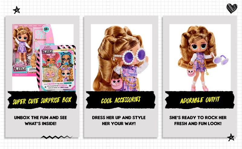 L.O.L. Surprise! Tweens Fancy Gurl Doll + Free Activity Book