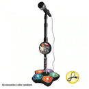 Kids Karaoke Microphone Stand with LED Lights