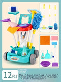 Kids Cleaning And Sweeping  Trolley Role Play Toy