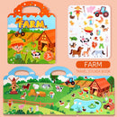 Reusable Sticker Busy Book for Kids – Portable Quiet Activity Book