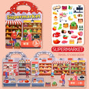 Reusable Sticker Busy Book for Kids – Portable Quiet Activity Book