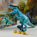 Electric Walking Dinosaur Toy with Spray, Lights & Sound