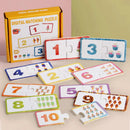 Montessori Number Matching Puzzle – Wooden Educational Learning Toy for Toddlers