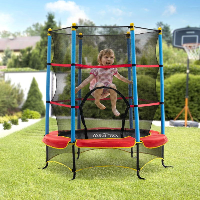 Trampoline for Kids w/Enclosure Net Built-in Zipper Safety Pad 3-6 Year