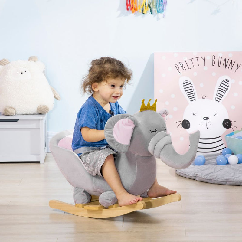 Baby Rocking Horse Elephant Rocking Chair Rocker Toy, for 18-36 Months