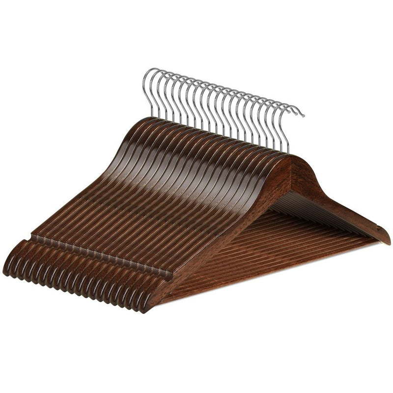 ASAB 20 Pack Wooden Hangers