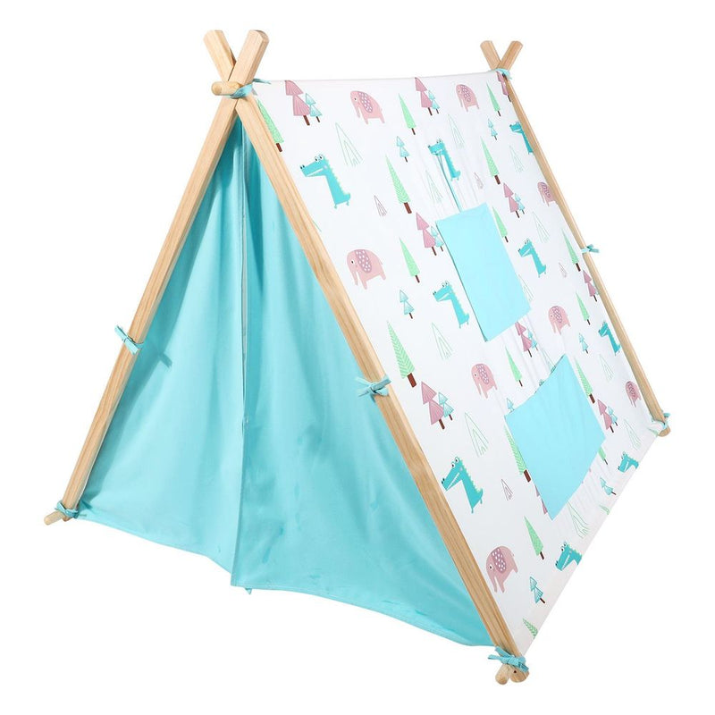 Camping Teepee Tent Foldable Play Tent Tipi Canvas for Kids