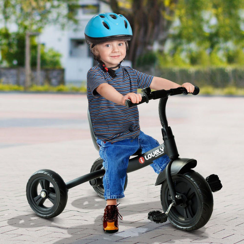 Toddler Tricycle Ride on Trike W/ 3 Wheels Black