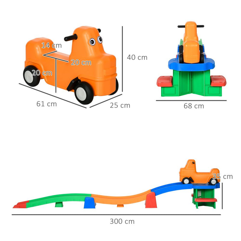 3(m) Up and Down Rollercoaster for Kids w/ Non-Slip Steps for 2-5Years