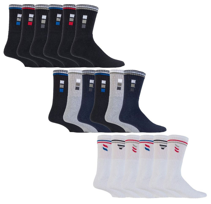 12 Pairs Mens 019 Classic Sport Socks