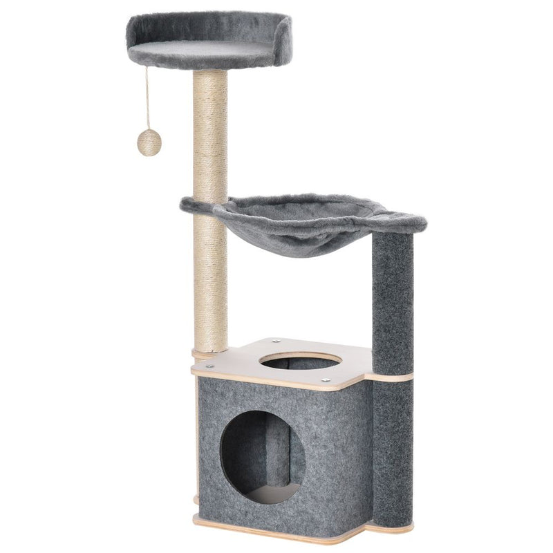 Cat Tree Tower Climbing  Activity Center with Sisal Scratching Post,  Pawhut