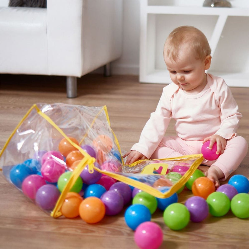 200 Soft Plastic Play Pit Balls Non Toxic & BPA Free Clear