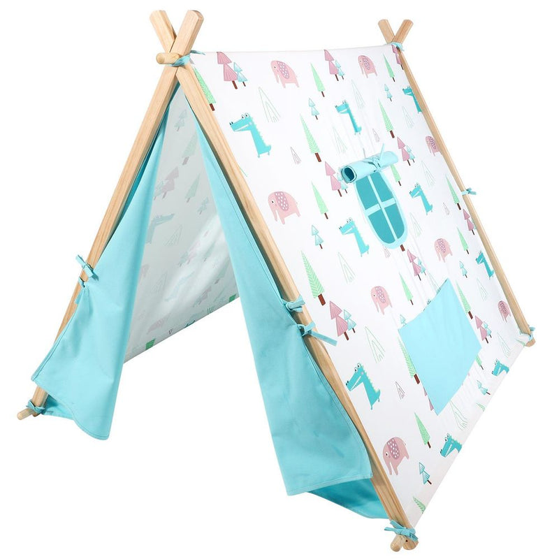 Camping Teepee Tent Foldable Play Tent Tipi Canvas for Kids