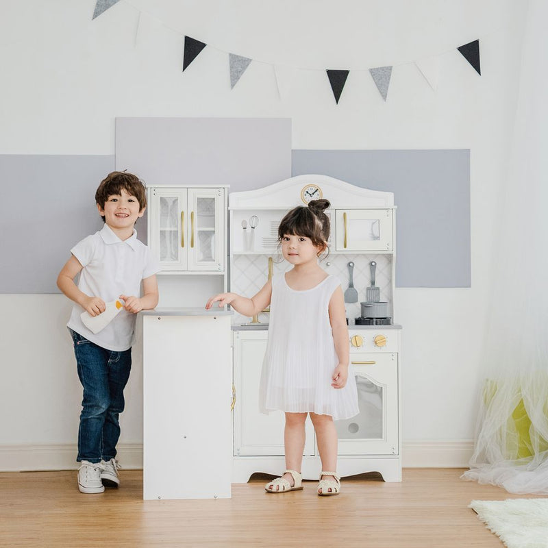 Little Chef Marseille Retro Play Kitchen White Playset