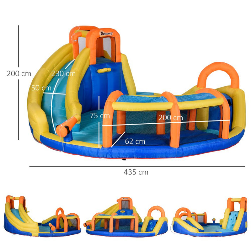 5 in 1 Kids Bouncy Castle Large Inflatable House Slide Water Gun