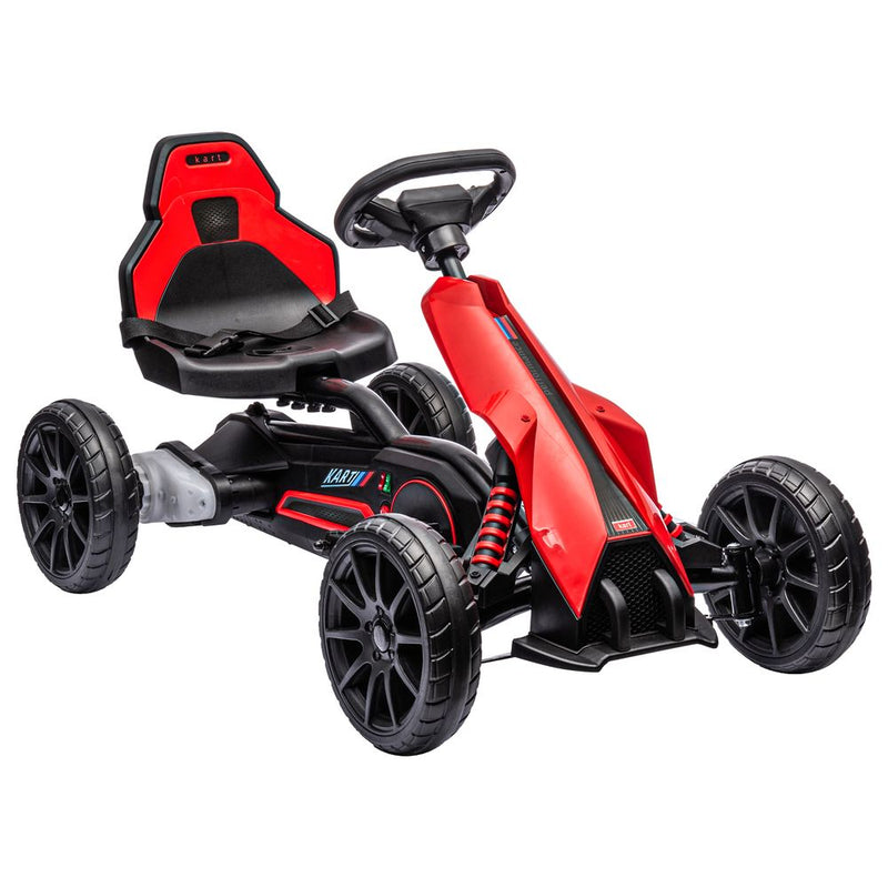 12V Electric Go Kart with Forward Reversing 2 Speeds for 3-8Yrs - Red