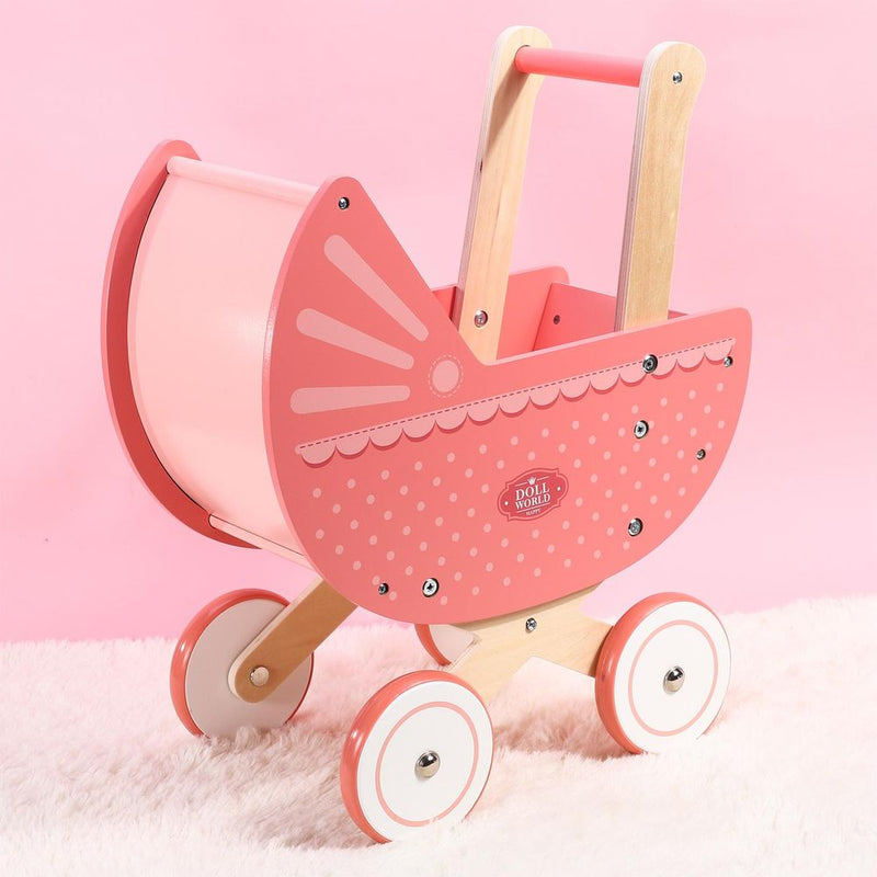 Kids Doll World-Pram Pushchair For Dolls