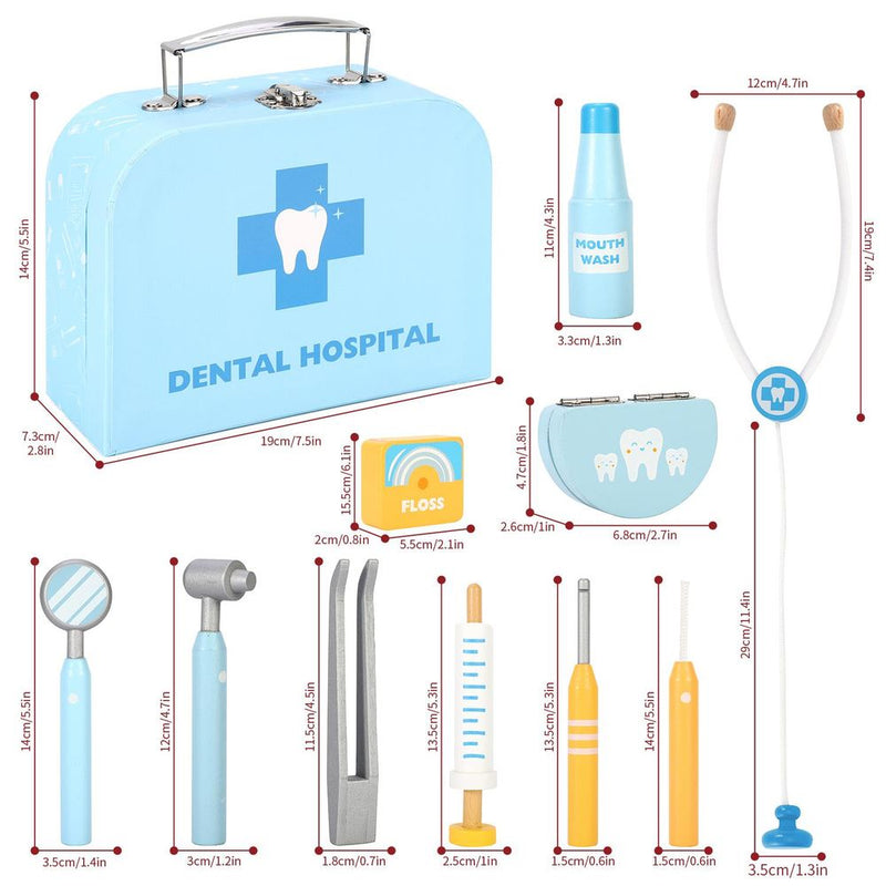 SOKA Wooden Dental Hospital Pretend Play Dentist Doctor Toy  3+