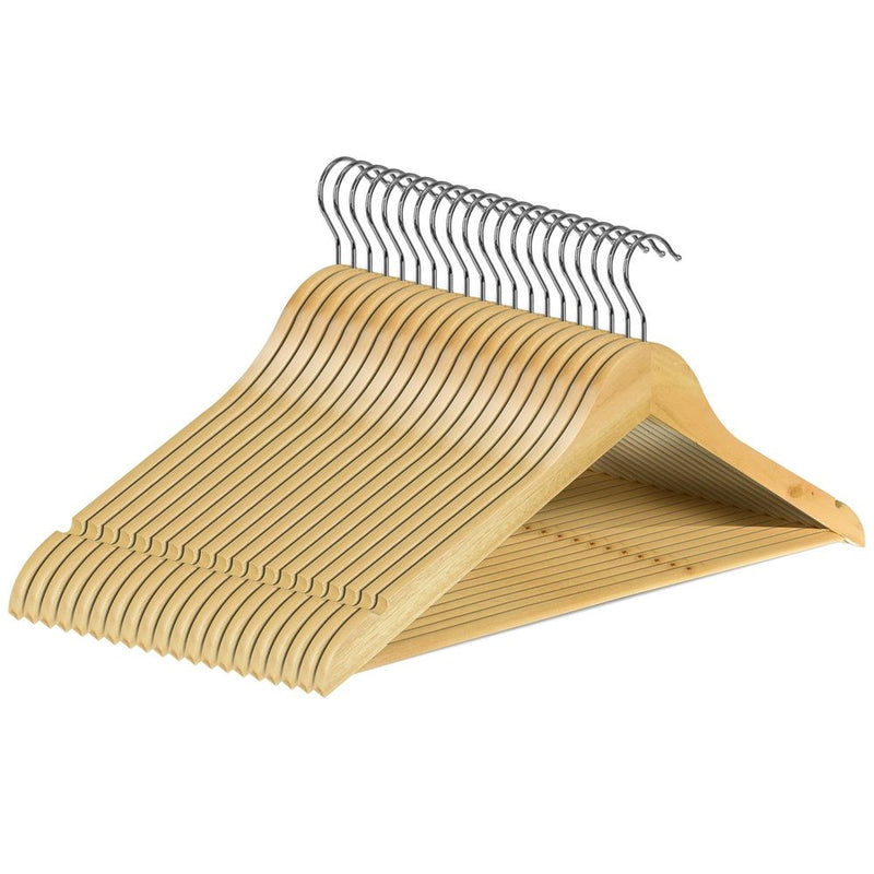 ASAB 20 Pack Wooden Hangers