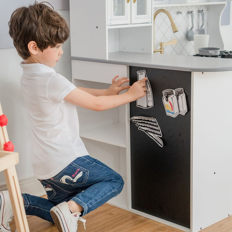 Little Chef Marseille Retro Play Kitchen White Playset