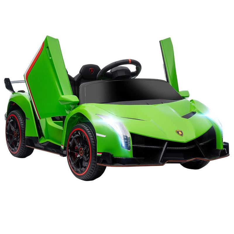 Lamborghini Veneno Licensed Electric Ride-on Car with Remote- Green