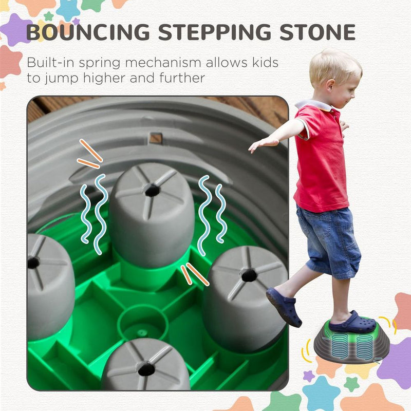 Kids Stepping Stones, 11 Pieces Balance River Stones for Obstacle Course